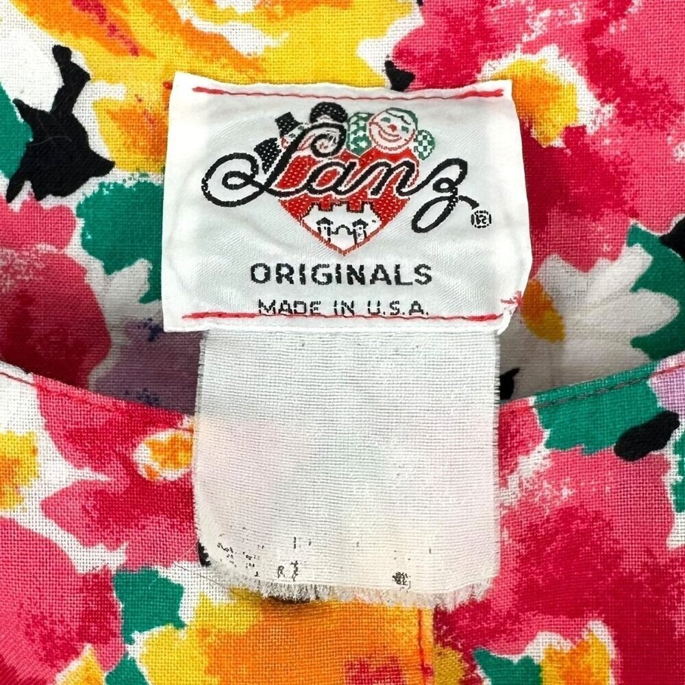 Rockabilly Vintage 80's/90's Lanz Floral Print Cotton Cottagecore Dress Size 6 - Picture 7 of 7
